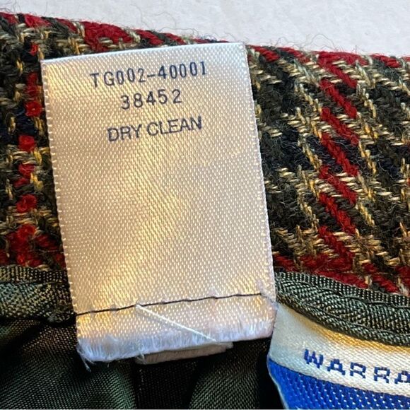 Pendleton Women's Wool Blend Pencil Skirt Midi Size 16 Red and Black Houndstooth - Picture 5 of 10